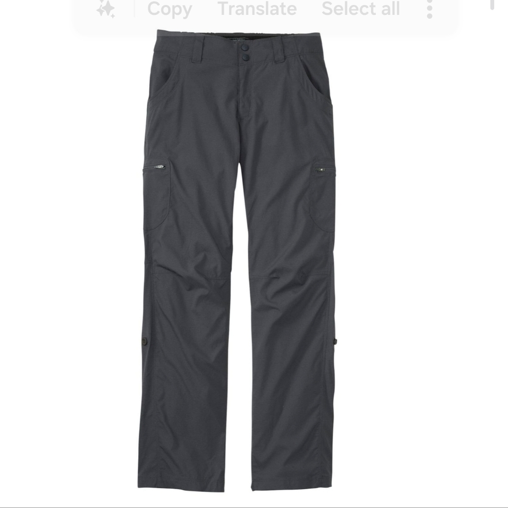 L.L. BEAN Women's Vista Trekking Pants, Mid-Rise Straight-Leg Sz 14